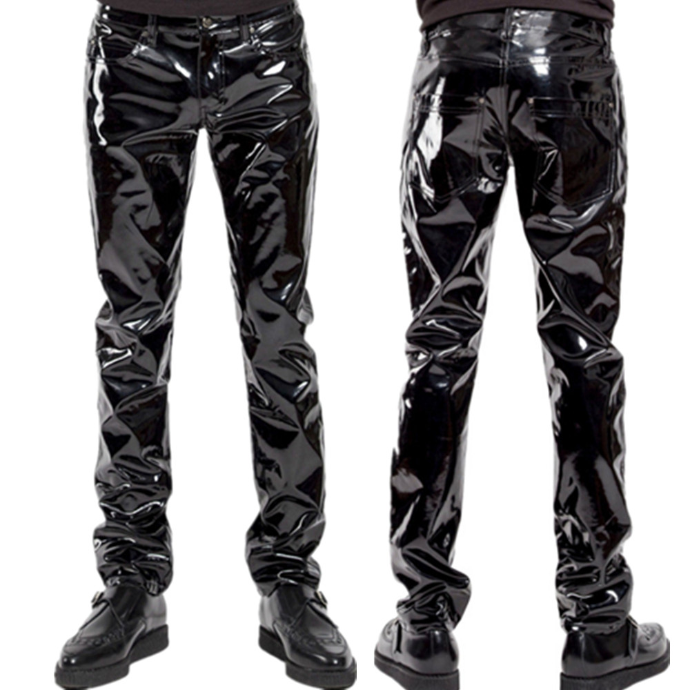 Motorcycle Gear Mens - Pantalon en Latex PVC brillant pour