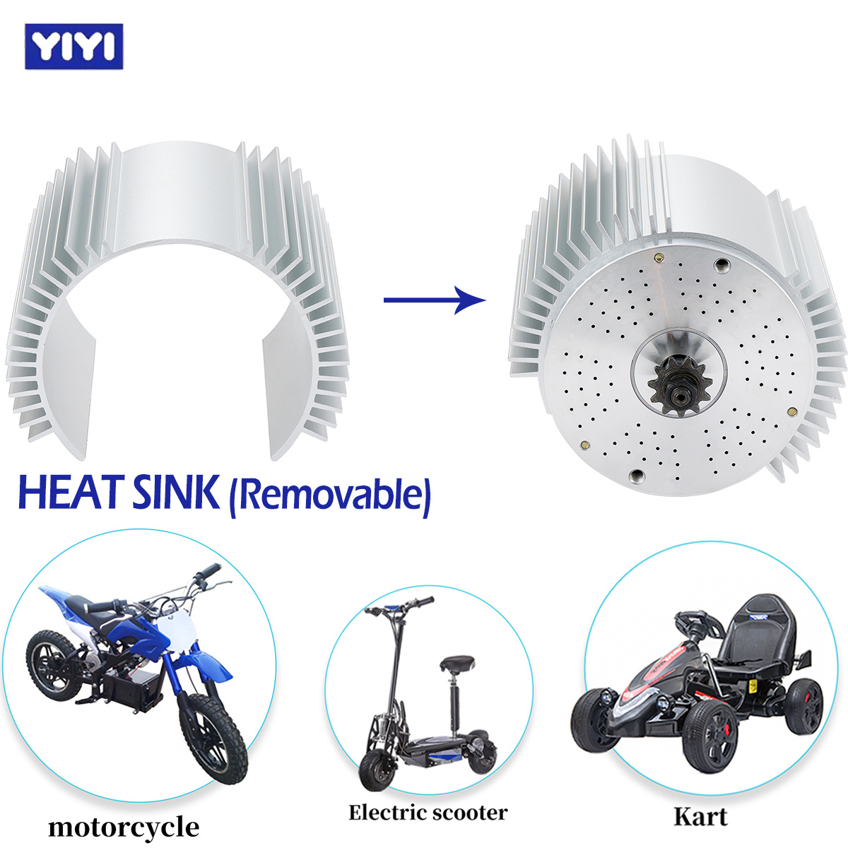 Moteur électrique sans balais  - Motorcycle Gear Hub avis et prix